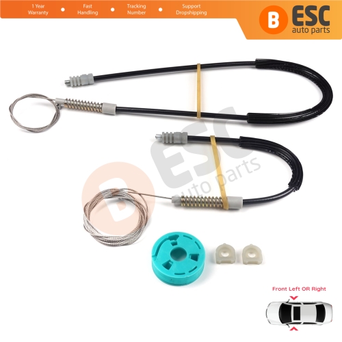 Window Regulator Repair Set Front for Audi 80 B3 B4 8G 89 1991-2001 2-Door Coupe Cabriolet 895837729