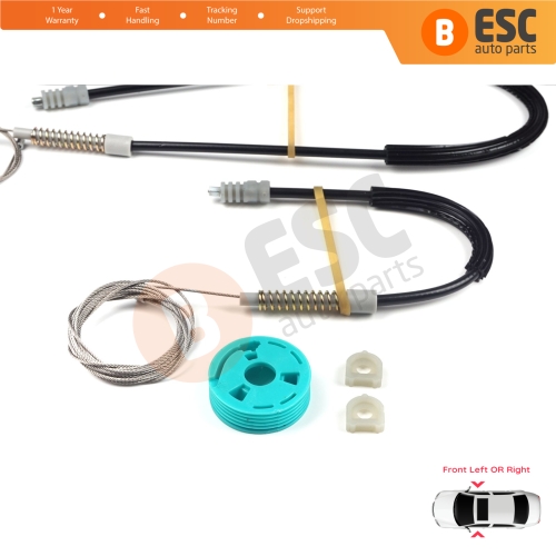 Window Regulator Repair Set Front for Audi 80 B3 B4 8G 89 1991-2001 2-Door Coupe Cabriolet 895837729