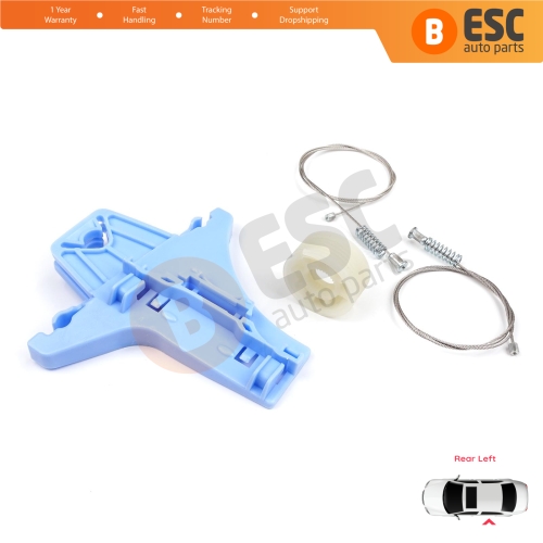 Power Window Regulator Repair Set Rear Left for VW Jetta MK6 A6 IV 2010-2018 5C6 1B 162 163 AV2 AV3 5C6839461