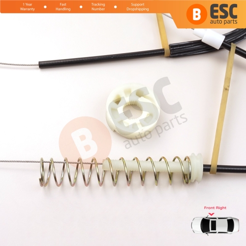 Power Window Regulator Repair Set Front Right for Porsche 911 996 1997-2005 Boxster 986 1996-2004 99654201605