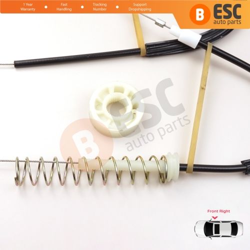 Power Window Regulator Repair Set Front Right for Porsche 911 996 1997-2005 Boxster 986 1996-2004 99654201605