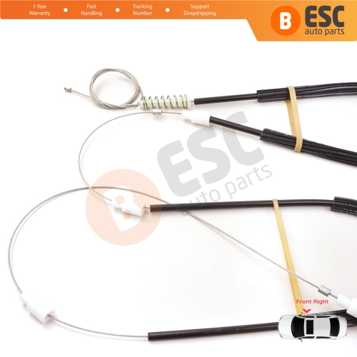 Power Window Regulator Repair Set Front Right for Porsche 911 996 1997-2005 Boxster 986 1996-2004 99654201605