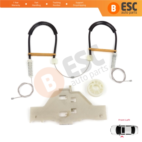 Power Window Regulator Repair Set Front Left for Citroen C4 MK1 LC LR 2004-2014 4/5 Door 9221V1