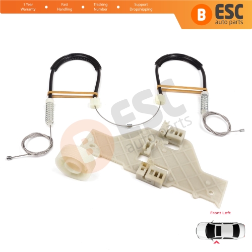 Power Window Regulator Repair Set Front Left for Citroen C4 MK1 LC LR 2004-2014 4/5 Door 9221V1