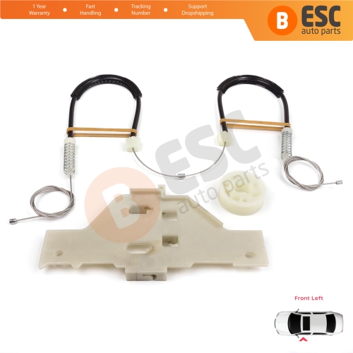 Power Window Regulator Repair Set Front Left for Citroen C4 MK1 LC LR 2004-2014 4/5 Door 9221V1