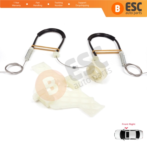 Power Window Regulator Repair Set Front Right for Citroen C4 MK1 LC LR 2004-2014 4/5 Door 9222V0