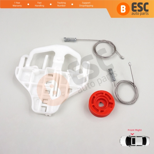 Power Window Regulator Repair Set Front Right for Dodge Nitro 2006-2012 68004820AA