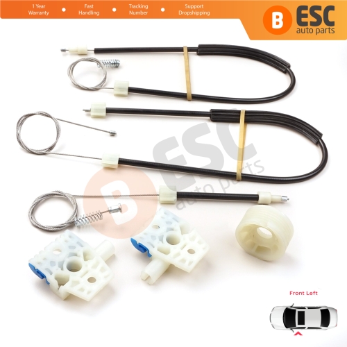 Power Window Regulator Repair Set Front Left for VW Jetta MK6 A6 IV 2010-2018 5C6 1B 162 163 AV2 AV3 5C6837461