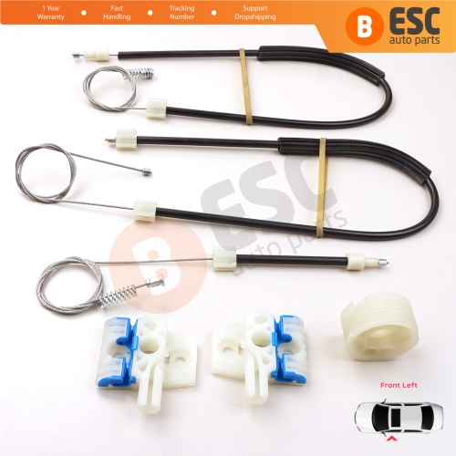 Power Window Regulator Repair Set Front Left for VW Jetta MK6 A6 IV 2010-2018 5C6 1B 162 163 AV2 AV3 5C6837461