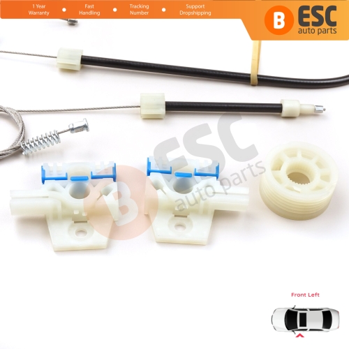 Power Window Regulator Repair Set Front Left for VW Jetta MK6 A6 IV 2010-2018 5C6 1B 162 163 AV2 AV3 5C6837461