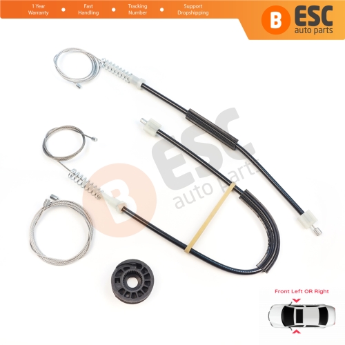 Power Window Regulator Repair Set Front Left or Right for Mercedes V-Class Vito W447 2014-2024 A4477204000