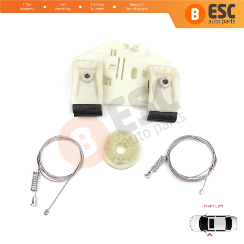 Power Window Regulator Repair Set Front Left for Mercedes Sprinter W906 2006-2018 VW Crafter 30-35 2E 2F 2006-2017 A9067200046