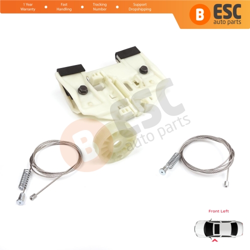 Power Window Regulator Repair Set Front Left for Mercedes Sprinter W906 2006-2018 VW Crafter 30-35 2E 2F 2006-2017 A9067200046