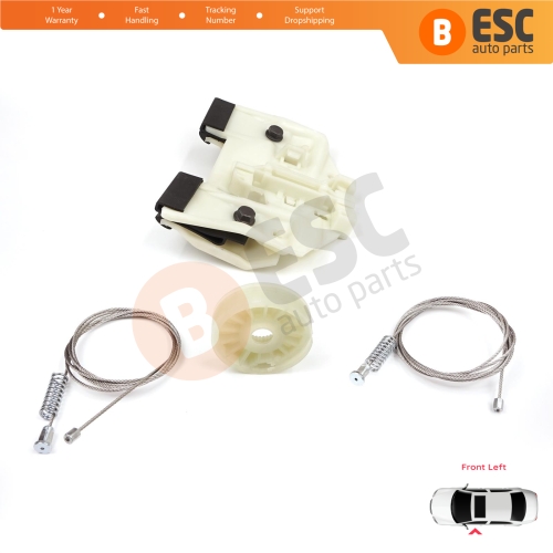 Power Window Regulator Repair Set Front Left for Mercedes Sprinter W906 2006-2018 VW Crafter 30-35 2E 2F 2006-2017 A9067200046