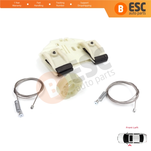 Power Window Regulator Repair Set Front Left for Mercedes Sprinter W906 2006-2018 VW Crafter 30-35 2E 2F 2006-2017 A9067200046