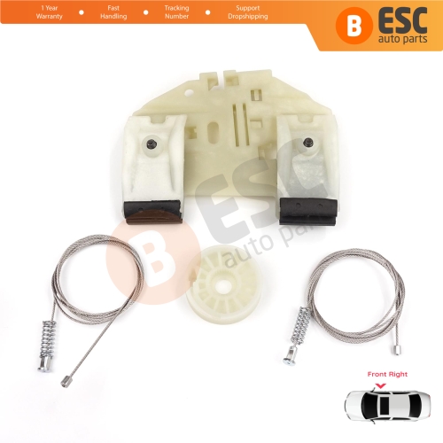 Power Window Regulator Repair Set Front Right for Mercedes Sprinter W906 2006-2018 VW Crafter 30-35 2E 2F 2006-2017 A9067200146