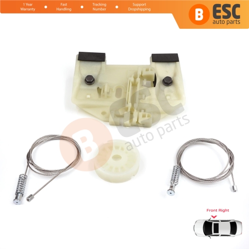 Power Window Regulator Repair Set Front Right for Mercedes Sprinter W906 2006-2018 VW Crafter 30-35 2E 2F 2006-2017 A9067200146