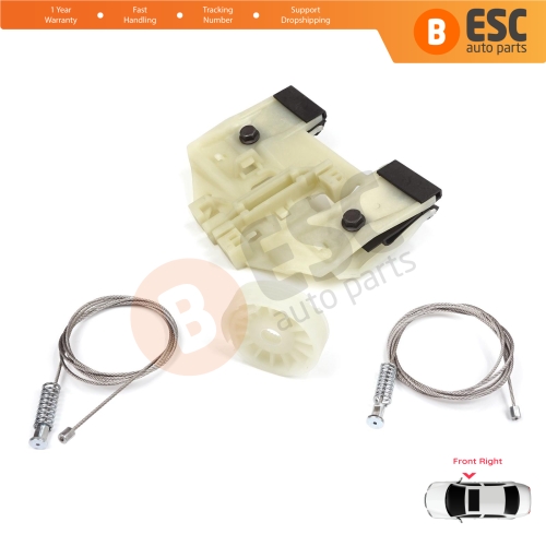 Power Window Regulator Repair Set Front Right for Mercedes Sprinter W906 2006-2018 VW Crafter 30-35 2E 2F 2006-2017 A9067200146