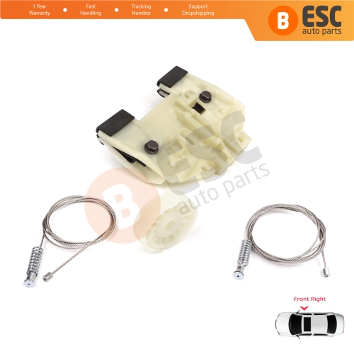 Power Window Regulator Repair Set Front Right for Mercedes Sprinter W906 2006-2018 VW Crafter 30-35 2E 2F 2006-2017 A9067200146