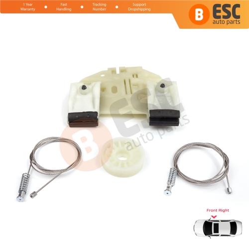 Power Window Regulator Repair Set Front Right for Mercedes Sprinter W906 2006-2018 VW Crafter 30-35 2E 2F 2006-2017 A9067200146