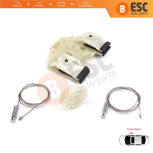 Power Window Regulator Repair Set Front Right for Mercedes Sprinter W906 2006-2018 VW Crafter 30-35 2E 2F 2006-2017 A9067200146