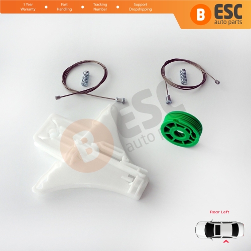 Manual Window Regulator Repair Set Rear Left for Opel Vectra C Z02 2002-2009 Signum 24451524