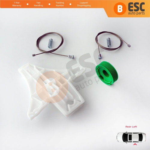 Manual Window Regulator Repair Set Rear Left for Opel Vectra C Z02 2002-2009 Signum 24451524