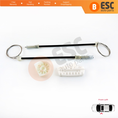 Power Window Regulator Repair Set Front Left for Opel Corsa D S07 2006-2014 5-Door 13188490 