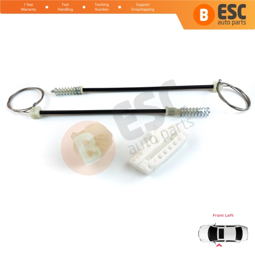 Power Window Regulator Repair Set Front Left for Opel Corsa D S07 2006-2014 5-Door 13188490 