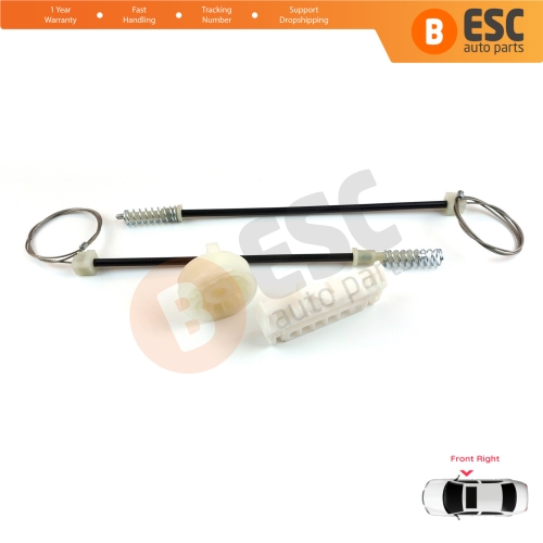 Power Window Regulator Repair Set Front Right for Opel Corsa D S07 2006-2014 5-Door 13188491