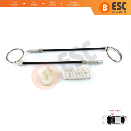 Power Window Regulator Repair Set Front Right for Opel Corsa D S07 2006-2014 5-Door 13188491
