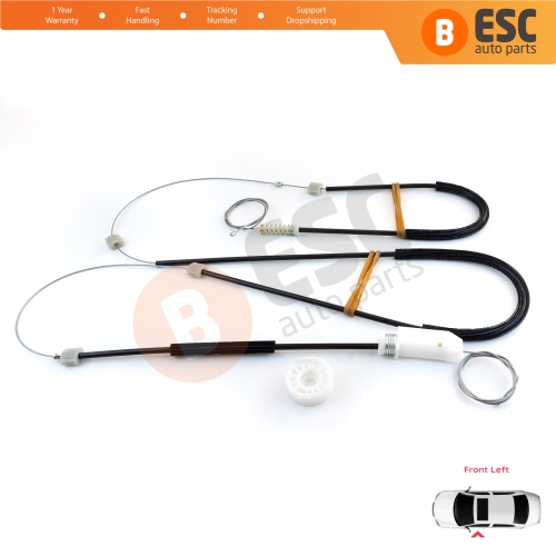 Power Window Regulator Repair Set Left Door for Renault Megane MK3 CC EZ0/1 2010-2015 2-Door 807210018R 