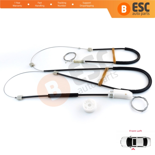 Power Window Regulator Repair Set Left Door for Renault Megane MK3 CC EZ0/1 2010-2015 2-Door 807210018R 