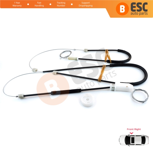 Power Window Regulator Repair Set Right Door for Renault Megane MK3 CC EZ0/1 2010-2015 2-Door 807200015R