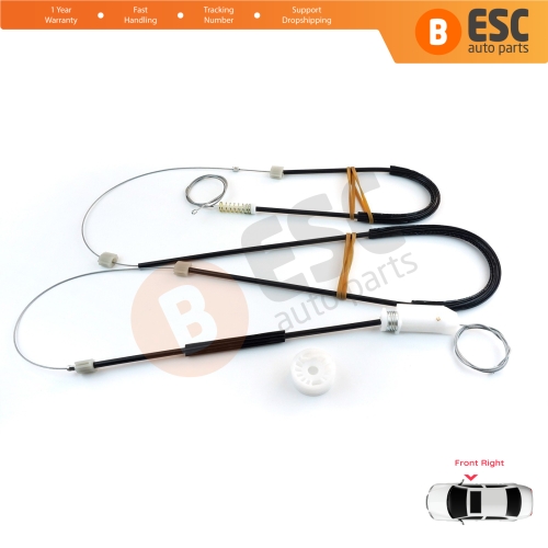 Power Window Regulator Repair Set Right Door for Renault Megane MK3 CC EZ0/1 2010-2015 2-Door 807200015R