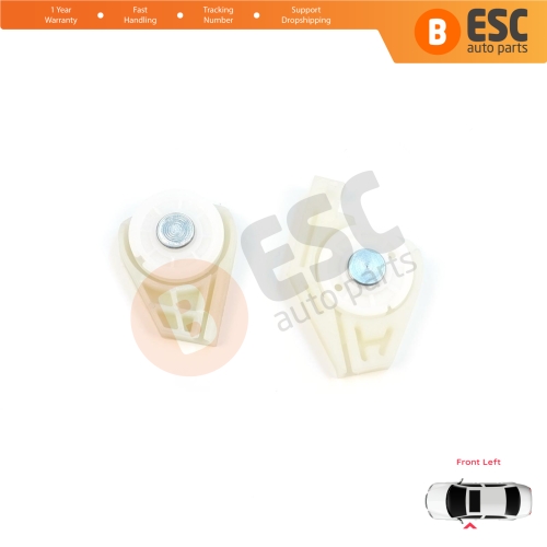 Front Left Window Regulator Repair Corner Cable Roller Pulley Clips Pin Sets for Fiat Doblo MK1 MPV Van 119 223 2001-2010 51718404