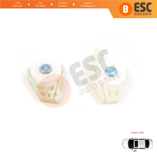 Front Left Window Regulator Repair Corner Cable Roller Pulley Clips Pin Sets for Fiat Doblo MK1 MPV Van 119 223 2001-2010 51718404