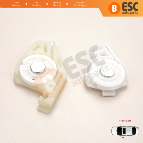 Front Left Window Regulator Repair Corner Cable Roller Pulley Clips Pin Sets for Fiat Doblo MK1 MPV Van 119 223 2001-2010 51718404