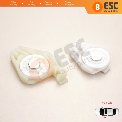 Front Left Window Regulator Repair Corner Cable Roller Pulley Clips Pin Sets for Fiat Doblo MK1 MPV Van 119 223 2001-2010 51718404