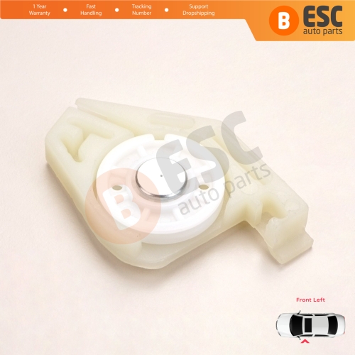 Front Left Window Regulator Repair Corner Cable Roller Pulley Clips Pin Set 2 for Fiat Doblo MK1 MPV Van 119 223 2001-2010 51718404