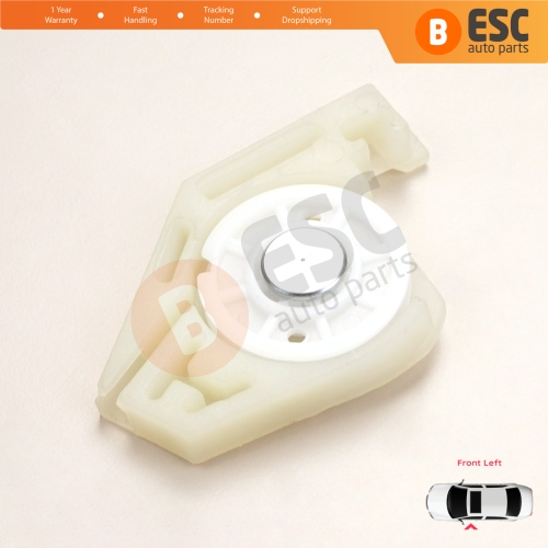 Front Left Window Regulator Repair Corner Cable Roller Pulley Clips Pin Set 2 for Fiat Doblo MK1 MPV Van 119 223 2001-2010 51718404