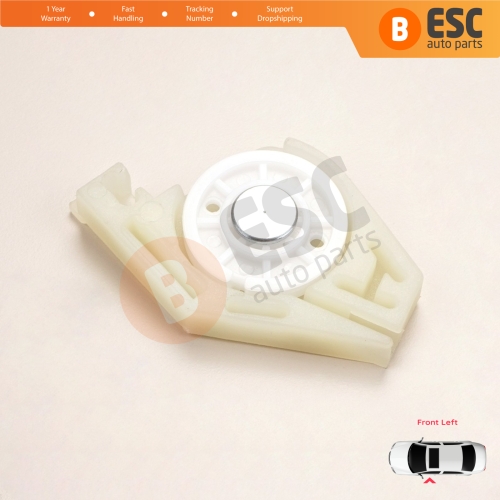 Front Left Window Regulator Repair Corner Cable Roller Pulley Clips Pin Set 2 for Fiat Doblo MK1 MPV Van 119 223 2001-2010 51718404