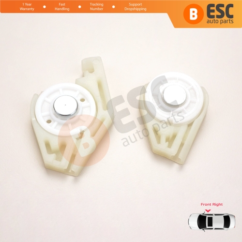 Front Right Window Regulator Repair Corner Cable Roller Pulley Clips Pin Set 1+2 for Fiat Doblo MK1 MPV Van 119 223 2001-2010 51718403