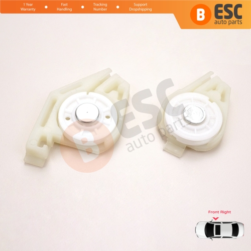 Front Right Window Regulator Repair Corner Cable Roller Pulley Clips Pin Set 1+2 for Fiat Doblo MK1 MPV Van 119 223 2001-2010 51718403