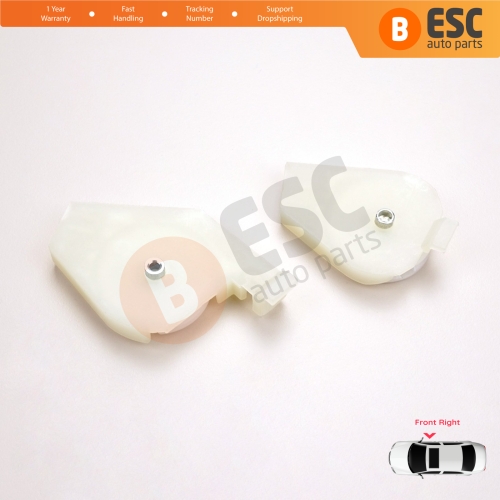 Front Right Window Regulator Repair Corner Cable Roller Pulley Clips Pin Set 1+2 for Fiat Doblo MK1 MPV Van 119 223 2001-2010 51718403