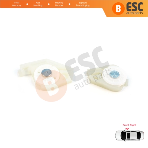 Front Right Window Regulator Repair Corner Cable Roller Pulley Clips Pin Set 1+2 for Fiat Doblo MK1 MPV Van 119 223 2001-2010 51718403