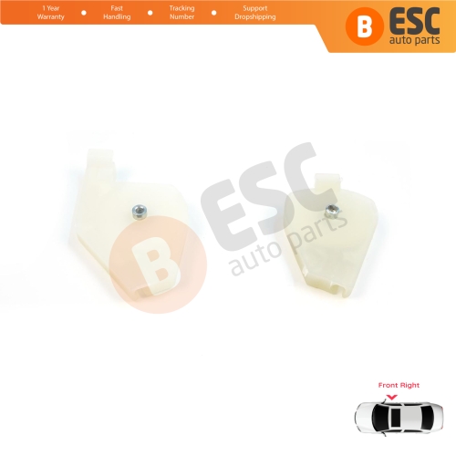 Front Right Window Regulator Repair Corner Cable Roller Pulley Clips Pin Set 1+2 for Fiat Doblo MK1 MPV Van 119 223 2001-2010 51718403