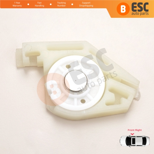 Front Right Window Regulator Repair Corner Cable Roller Pulley Clips Pin Set 2 for Fiat Doblo MK1 MPV Van 119 223 2001-2010 51718403