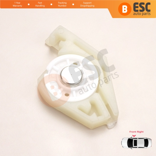 Front Right Window Regulator Repair Corner Cable Roller Pulley Clips Pin Set 2 for Fiat Doblo MK1 MPV Van 119 223 2001-2010 51718403