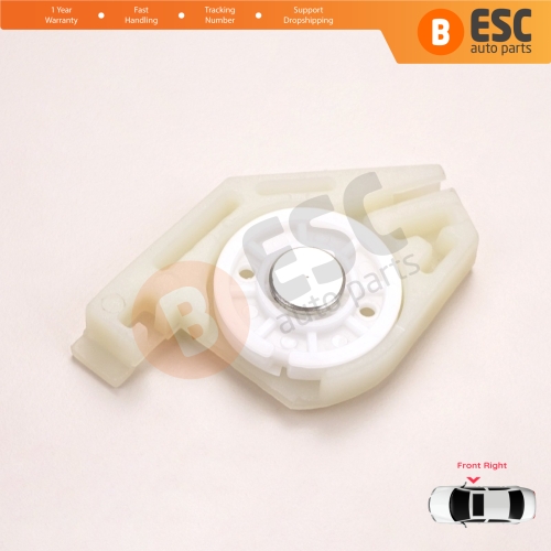 Front Right Window Regulator Repair Corner Cable Roller Pulley Clips Pin Set 2 for Fiat Doblo MK1 MPV Van 119 223 2001-2010 51718403